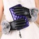 thumbnail image 4 of Guantes cálidos de lana para mujer, guantes de piel sintética con forro polar, resistentes al frío para conducir, ciclismo, esquí con pantalla táctil, Invierno, 4 of 6
