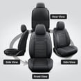 thumbnail image 4 of Front Seat Covers Fit for Saturn Vue 2001-2010,Breathable Faux Leather Front Car Seat Covers,Waterproof Anti-Slip Wear-Resistant & Easy to Clean Automotive Seat Covers (Black, Front Seat), 4 of 7