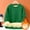 49# Green, variant on Fshiont Men's Sweatshirt Crewneck Thermal Sherpa Lined Sweatshirts Warm Winter Casual Tops Green M