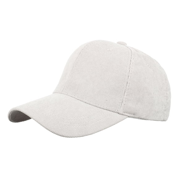 UTSJKR Women Classic Solid Color Corduroy Baseball Cap, Light Warm Comfortable Style, Spring Autumn Outdoor Sunshade Daily Leisure Head Cap Gray