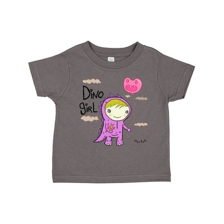 

Inktastic Dino Girl Blonde Hair Girls Toddler T-Shirt