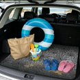 thumbnail image 2 of POLERO All Weather Trunk Liner Duty Rear Trunk Line, Stylish for Travel, Black Spider Web Pattern 29" x 39", 2 of 7