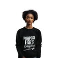 thumbnail image 3 of Purpose Fixes Everything® Youth Crewneck Sweatshirt, XS - XL, White Letters, 3 of 8