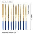 thumbnail image 2 of Uxcell 5mm x 180mm Diamond Needle File Set Titanium Coated Tools 10 Pack, 2 of 7