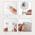 thumbnail image 3 of Preparation Tray Pot Pan Lid Organizer Rack Foldable Suction Cup Wall Mounted, 3 of 8