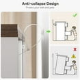 thumbnail image 3 of Sakiyr 5-Drawers Dresser for Bedroom, Wood Tall Chest of Drawers Storage Organizer Cabinet for Living Room, Entryway, Hallway, White & Brown, 3 of 8
