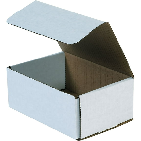 Box Partners Corrugated Mailers 9" x 6" x 4" White 50/Bundle MLR964