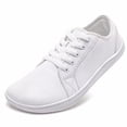 thumbnail image 4 of XIMIN Walking Sandals for Ladies Womens Wide Minimalist Sneakers Barefoot Leather Casual Walking Shoes Drop Lace Up Lightweight Comfortable, 4 of 9