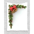 thumbnail image 1 of Christmas Tapestry, Coniferous Tree Ornament with Customary Bells and Baubles Hanging Xmas Corner, Wall Hanging for Bedroom Living Room Dorm Decor, 40W X 60L Inches, Multicolor, by Ambesonne, 1 of 2