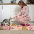 thumbnail image 3 of Golden Retriever with Flowers Kitchen Rugs Sets Of 2,Anti Fatigue Kitchen Mat Rugs Non Slip Washable,Decorative Kitchen Floor Mats for Kitchen,Sink,Laundry,17"x30"+17"x47", 3 of 7