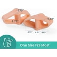 thumbnail image 2 of Welnove Pack of 12 Bunion Corrector, Toe Separators with 2 Loops, Big Toe Spacer Suitable for Bunion and Overlap Toe (White), 2 of 10