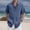 Navy, variant on Cotton Linen Shirts for Men Summer Casual Short Sleeve Lightweight Button Down Collared Dress Shirt Workwear