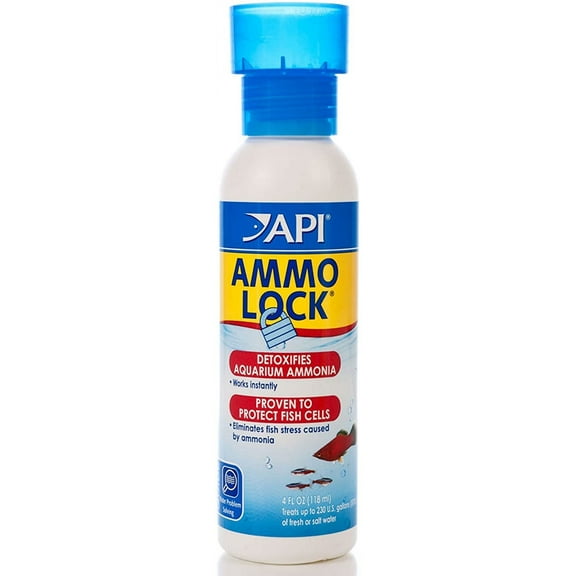 API Ammo Lock Detoxifies Aquarium Ammonia [Aquarium, Aquarium Supplies] 4 oz (Treats 236 Gallons)
