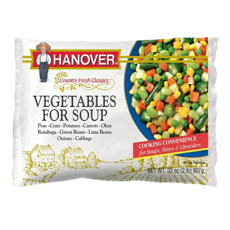 Hanover Vegetables for Soup, Country Fresh Classics, 32 oz Bag (Frozen)