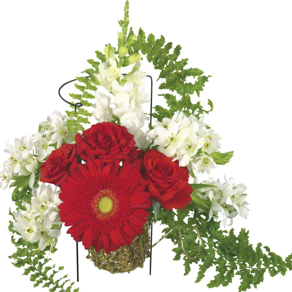 2 Pcs Half Round Garden Plant Support Ring Hoop Garden