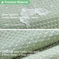thumbnail image 4 of Cortina de ducha verde - Tela gruesa resistente con textura tipo gofre Sh, 4 of 4