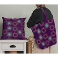 thumbnail image 5 of Soimoi Purple Silk Fabric Sun Mandala Print Fabric by Yard 42 Inch Wide, 5 of 5
