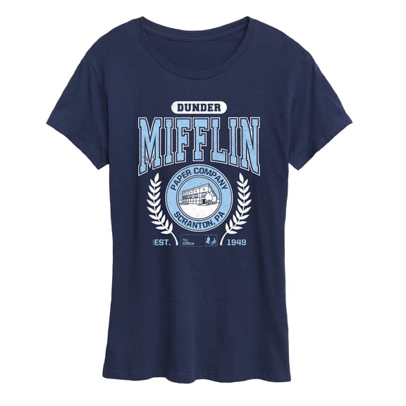 The Office - Dunder Mifflin Collegiate - Women's Short Sleeve Graphic T-Shirt