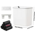 thumbnail image 4 of Sanitary Napkin Receptacle,Plastic White Wall Mounted Tampon Disposal Bin with, 4 of 5