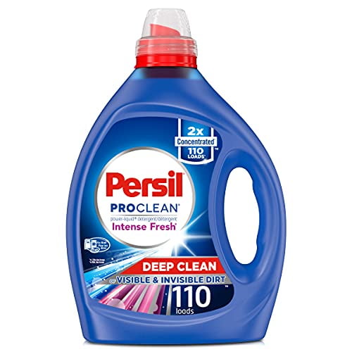 Persil ProClean Power-Liquid Laundry Detergent, Intense Fresh, 2X Concentrated, 110 Loads, 82.5