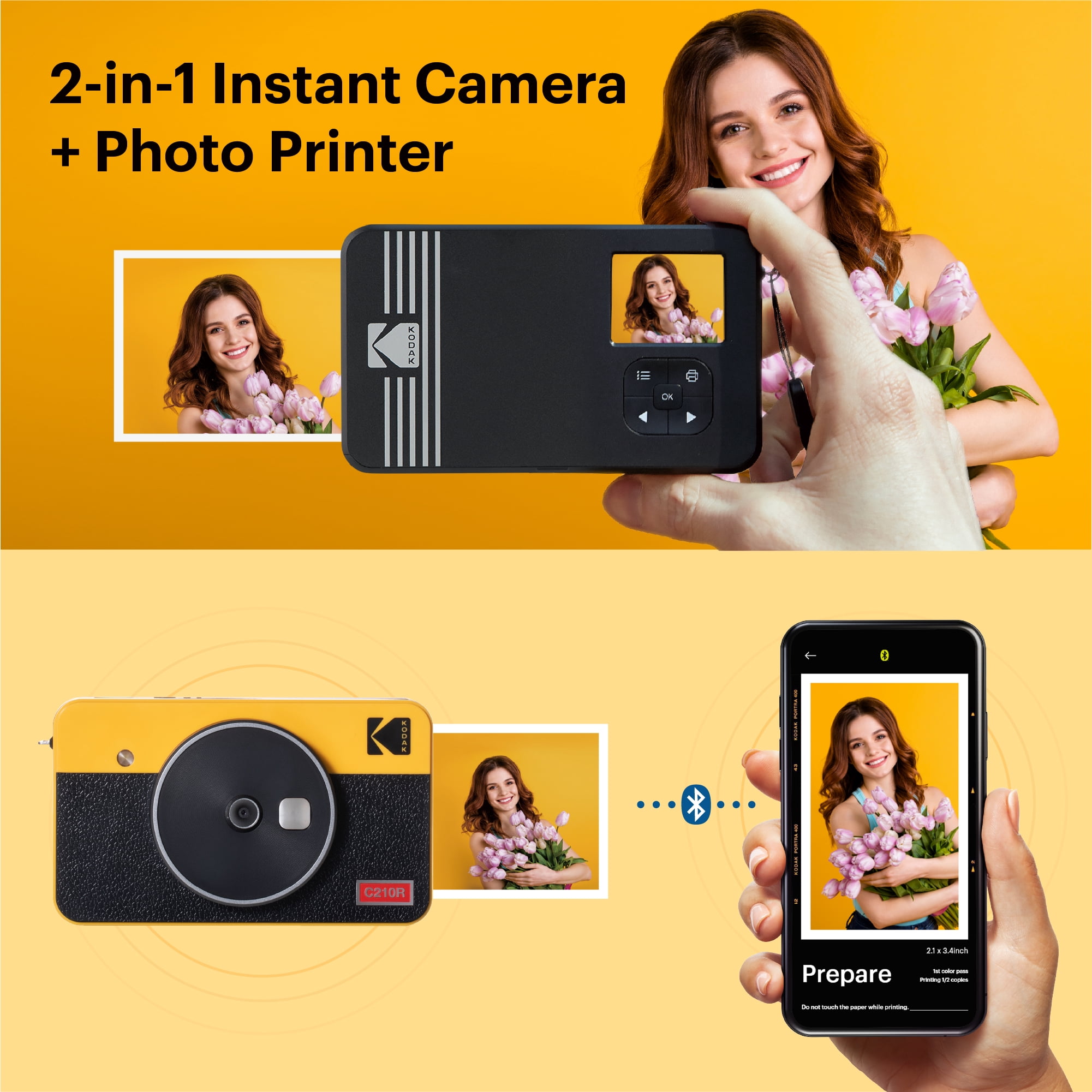 Kodak Mini Shot 2 Retro Accessory Gift Bundle - Camera And Printer Combo  Iuu.org.tr