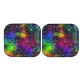 thumbnail image 7 of Bingfone Bright Universe Print 2-Piece Sun Shade Front Windshield - Foldable Car Front Window Sunshades For Most Sedans Suv Truck - Large, 7 of 7