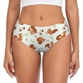 thumbnail image 1 of Balery Squirrel Playing Ropa Interior de Algodón para Mujer con Dibujo – Braguitas Cómodas y Elásticas, Estilo Clásico-Large, 1 of 6