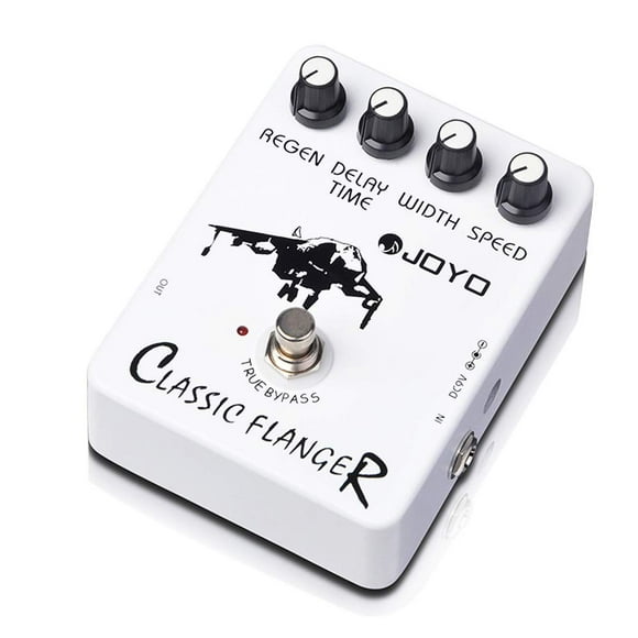 El pedal de efecto Flanger JOYO JF-07 logra sonidos metálicos
