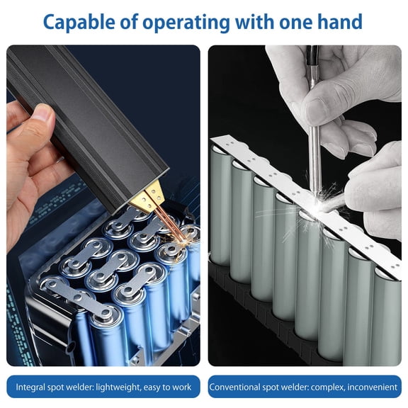 Machine Portable Spot Welder 5 Gears Adjustable, Handheld Spot Welder 0.1~0.15mm Thickness  Sheet Welder USB Charge Lithium Battery Lithium Battery Spot Welding