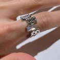 thumbnail image 2 of Anillo entrelazado de circón europeo y americano. TUNC Sencillez, 2 of 5