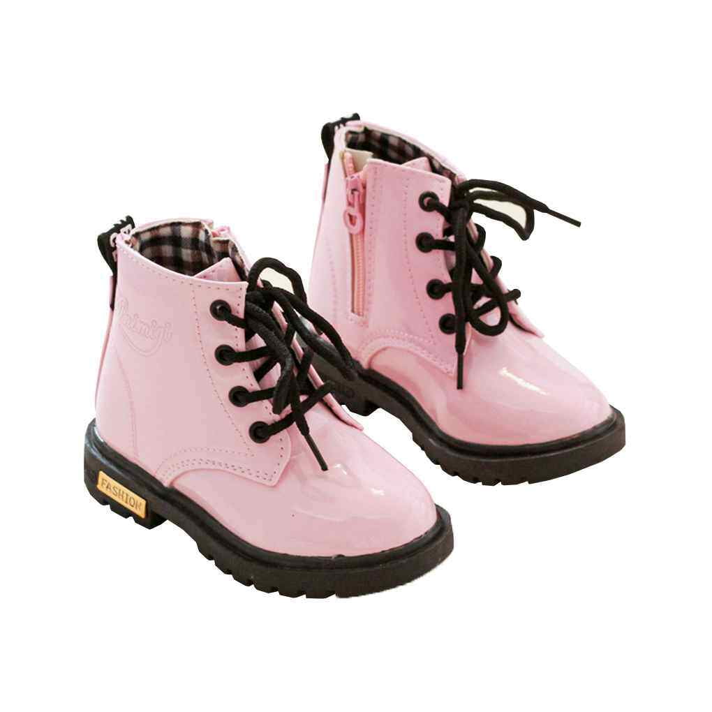 Kids Children Kindergarten Baby Girls and High ankle shoes Boys Velvet Boots High Ankle Shoes Sports Martin Boots Snowboots