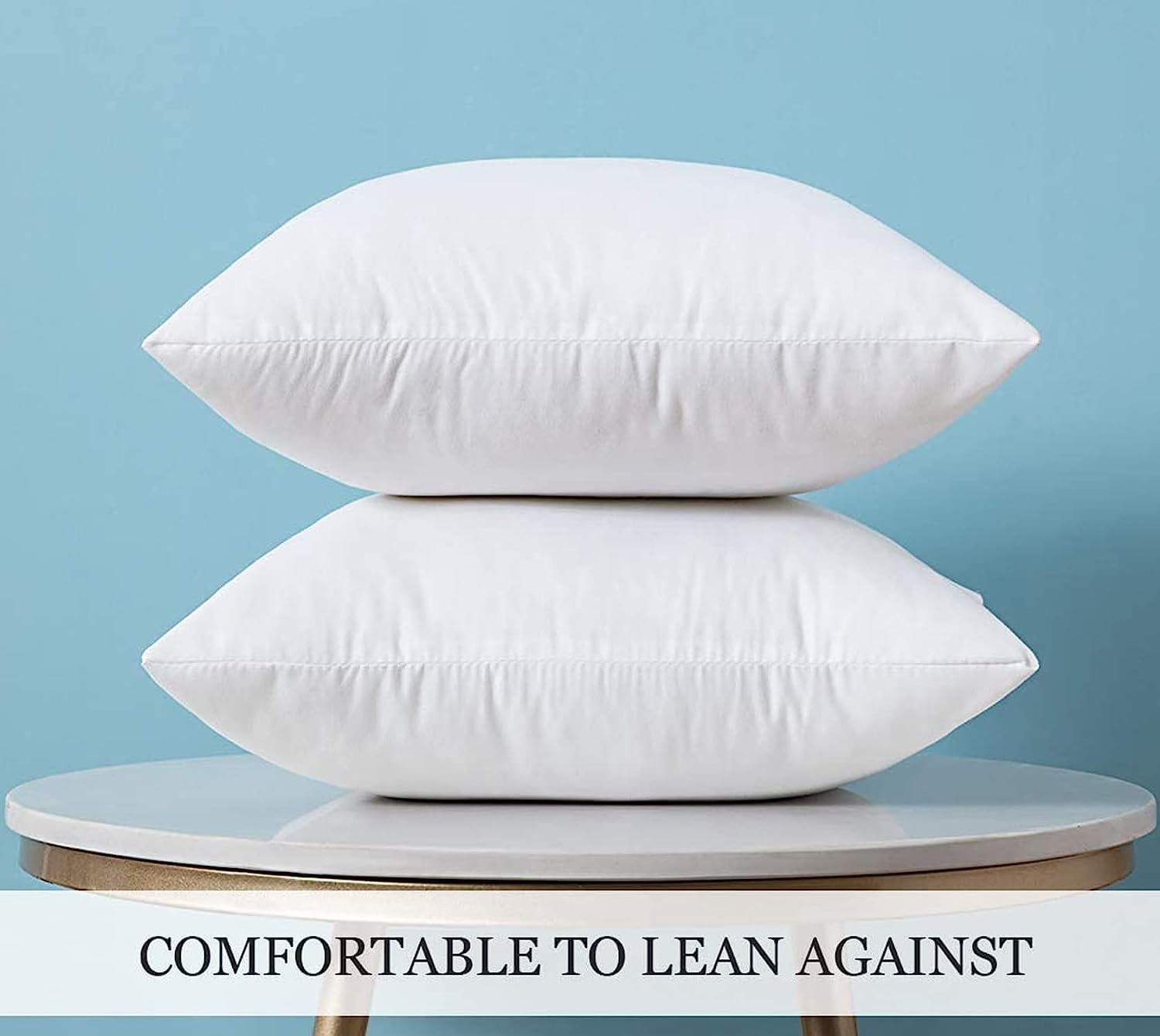 Eurotex Throw Pillows Insert 18 x 18 inch Bed and Couch Pillow Fill