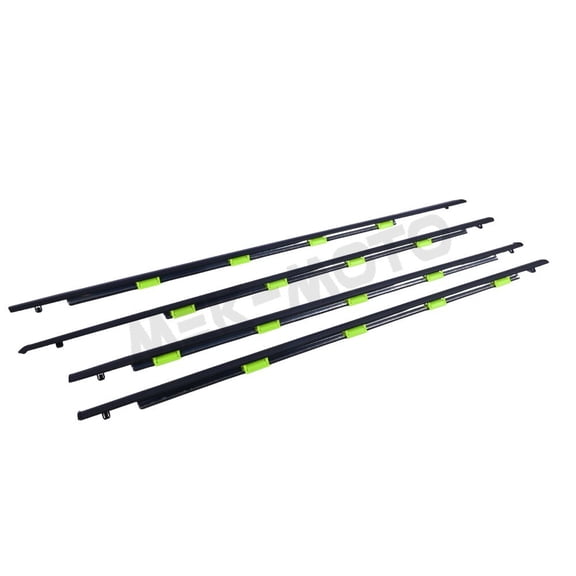 Rubber Outer Door Belt Weatherstrip Seal Molding Kit For 1996-2000 Honda Civic Sedan