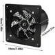 thumbnail image 2 of Extractor de aire de 6" con orificio de perforación de 150 mm de diámetro, extractor de aire de 40 W, ventilador de extracción montado en la pared para cocina y baño (negro), 2 of 5