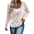 thumbnail image 2 of Cardigan Sweaters for Women 2025 Casual Button Long Sleeve V-Neck Sweater Jacket Coat Womens Cardigan Sweaters, 2 of 6