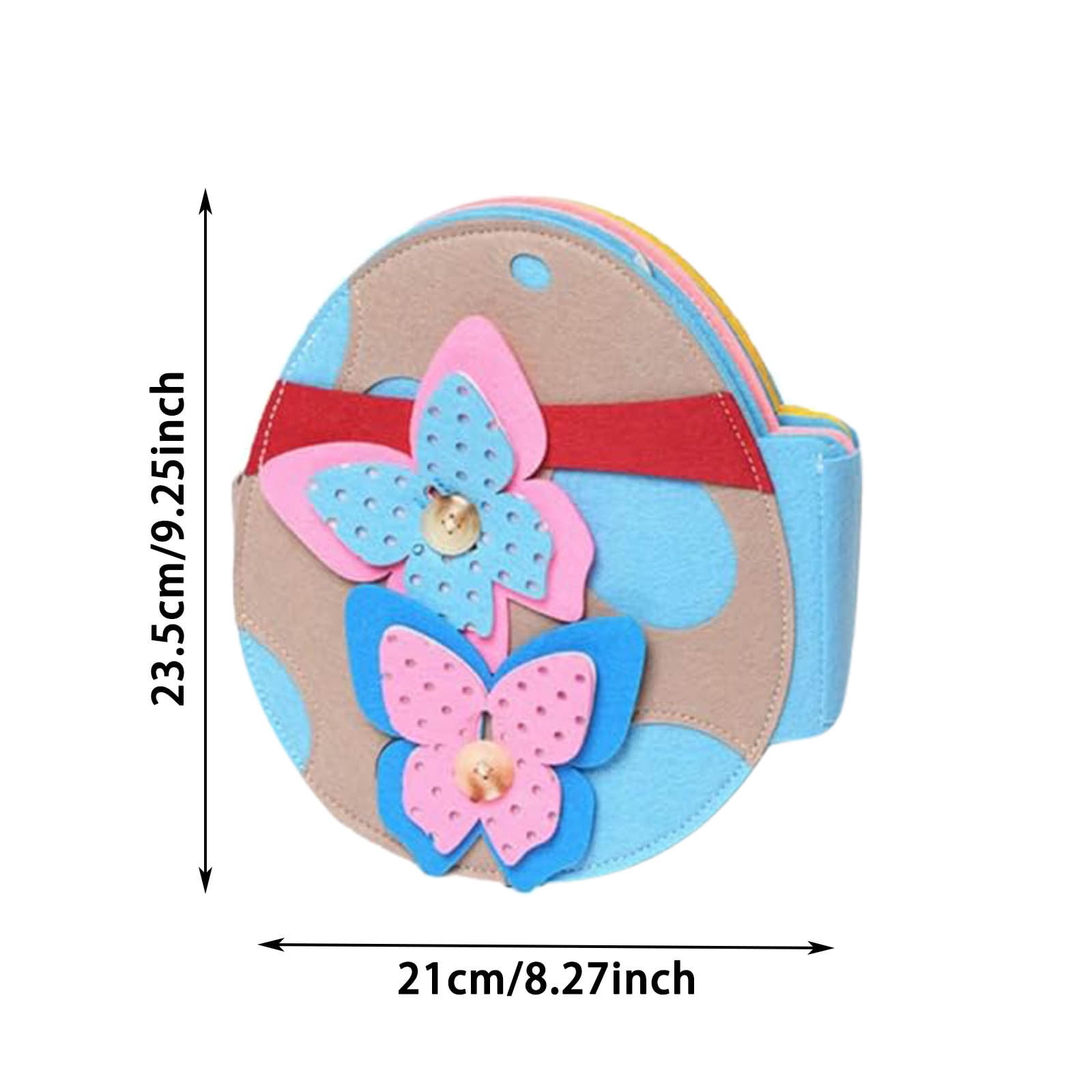 Ailezt Montessori Rabbit Book Montessori Easter Rabbit's Sticker Book Busy Book DIY Reusable Sticker Book
