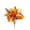 A, variant on LNOGEUPG Artificial Fall Maple Leaf Pumpkin Flower Pick, Plastic Orange White Mini Pumpkin with Spike Autumn Floral Stems for Thanksgiving Halloween Home Vase Filler Decor