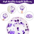 thumbnail image 3 of Purple and Black Party Balloons Set - 35 Pieces, 12 Inch Dark and Light Purple Balloons with Metallic Purple Confetti - Perfect for Girls' Birthday, Weddings, and Festive Occasions, 3 of 7