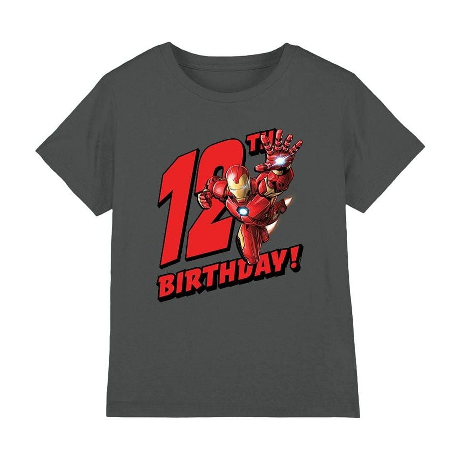 Iron Man Boys/Girls 12th Birthday T-Shirt