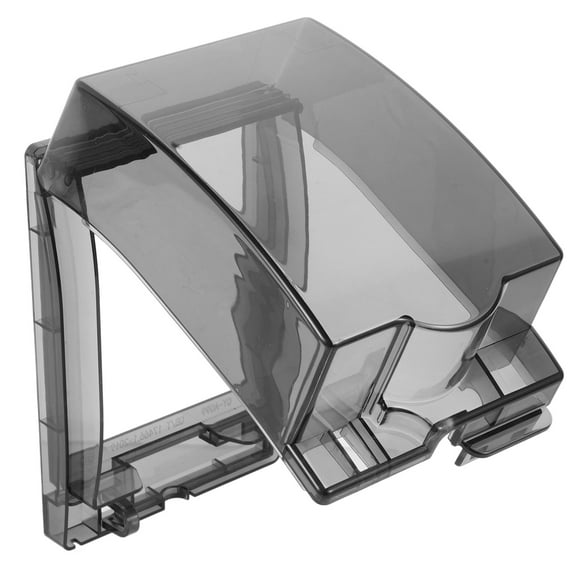 Electrical Outlet Plug Protective Cover for Home Use 1 Set Splashproof PP Material Black