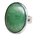 thumbnail image 5 of Vintage Moonstone Gemstone Oval Wedding Band Aniversario Mujer - Verde Sunnimix Anillo ovalado de Cystal, 5 of 5