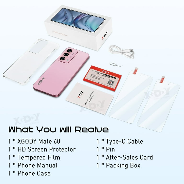 XGODY 4G T-Mobile Unlocked Android Phones, 4GB+128GB, 6.79