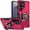 Pink, variant on TJS Phone Case for Samsung Galaxy S26 Ultra, Military Grade Heavy Duty Magnetic Support Ring Kickstand Cover for Galaxy S26 Ultra (Black)