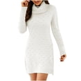 thumbnail image 2 of Lilgiuy Women's Print Long Sleeved Casuals Comfy Round-Neck Tunic Slim Mini Dress for Beer Festival, 2 of 5