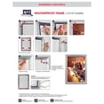 thumbnail image 7 of Weatherproof Snap Poster Frame 20x30 Inch Silver 1" Aluminum Profile Front Loading Wall Mounting Picture Photo, 7 of 7
