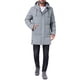 thumbnail image 2 of Chaqueta acolchada con capucha INSPIRE CHIC para hombre, abrigo de invierno de longitud media, cálido, con cremallera y acolchado, color gris, 2 of 6