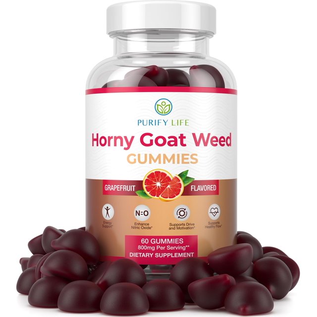 Gomitas Supplement Purify Life con extracto de hierba de cabra en celo, 800 mg