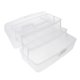 thumbnail image 1 of 3 capas de herramientas de arte de uñas de mano cepillos caja de almacenamiento organizador caja de plástico Claro Yuyangstore Envase cosmético del maquillaje, 1 of 8