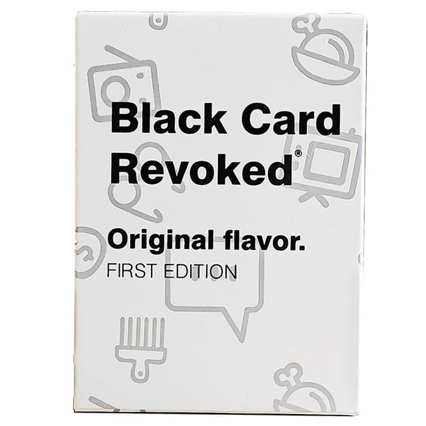 Tarjeta negra revocada primera edición juego de cartas completo en inglés juego de cartas de estrategia para fiestas