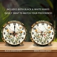 thumbnail image 2 of Bee Flower Wall Clock Farmhouse Decor 10-Inch Silent Wooden Wall Clock, Battery Operated (AA Batteries Not Included), Artistic Home Decor, 2 of 7